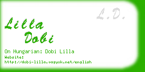 lilla dobi business card